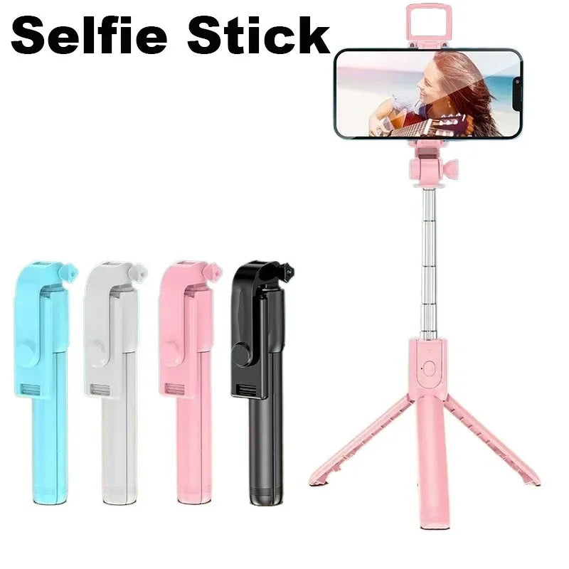 Expandable 3-in-1 Selfie Stick Tripod With Detachable BT Wireless Remote