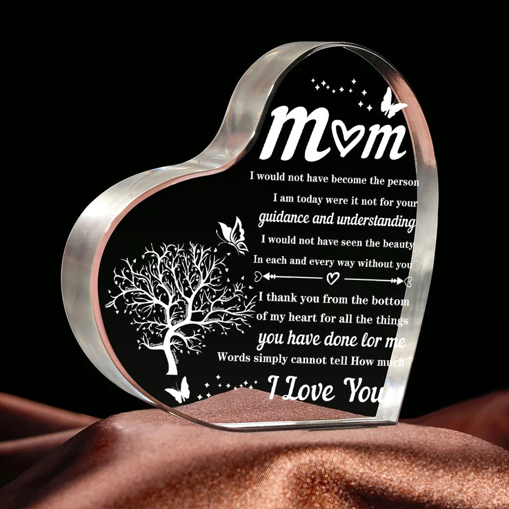 Heart transparent Acrylic ornaments decorations gift