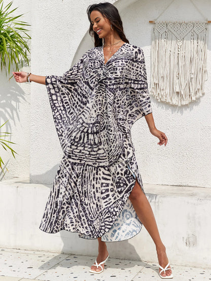 Stylish Caftans Plus Size Beach Cover Up Swimsuit Dresses