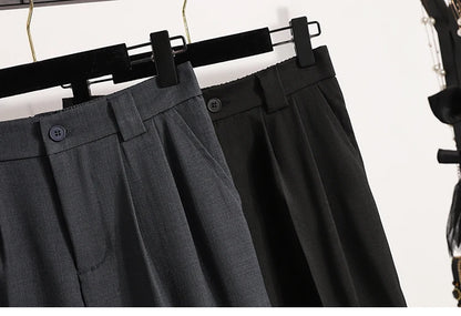 Korean High Waist Suit Casual Trousers