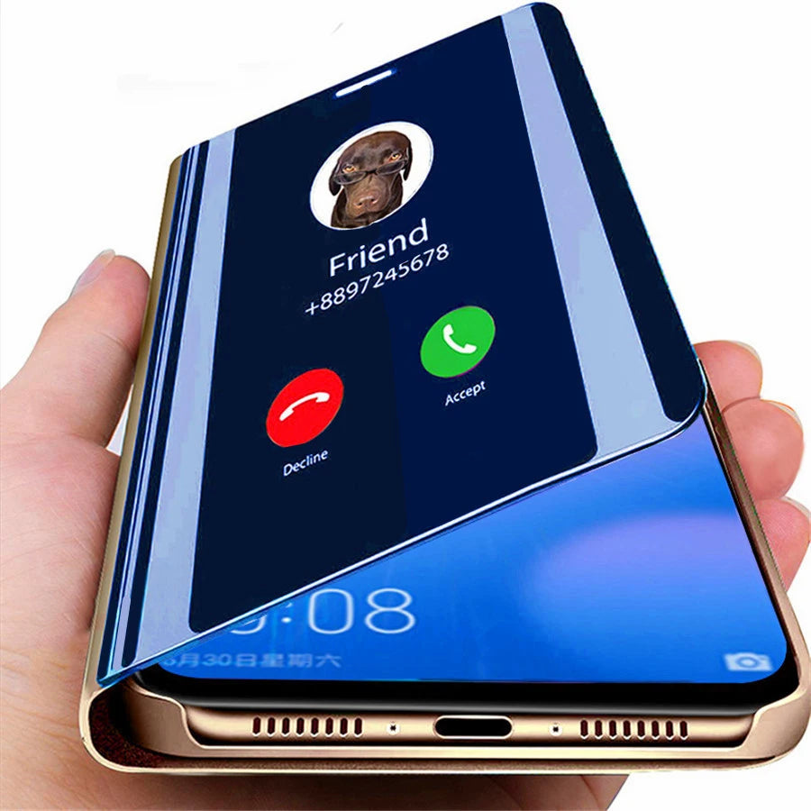 Smart Mirror Flip Case For Samsung Galaxy Cover