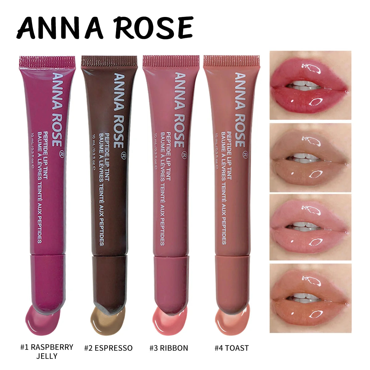 Jelly Gloss Shades Moisturizing Lip Gloss Long-Lasting Shiny Lip Color Set