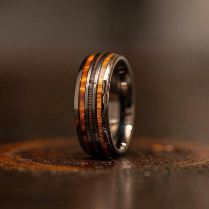 Black Stainless Steel Guitar String Rings