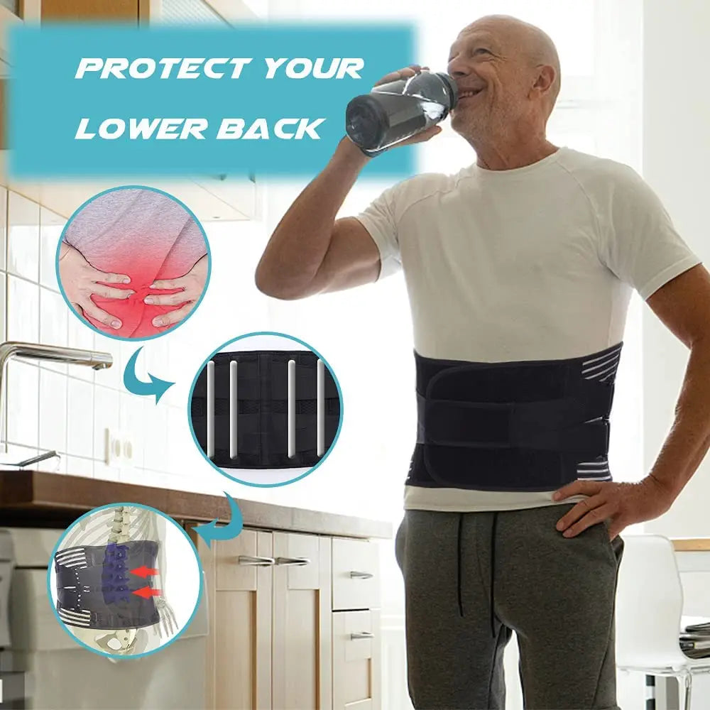Double Pull Back Lumbar Support Belt