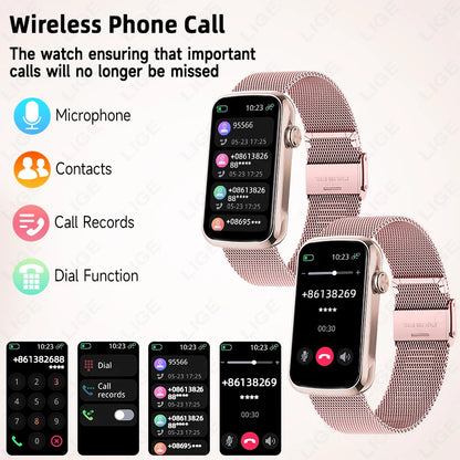 1.47'' Smart Bracelet Heart Rate Step Count Sport Fitness Health Monitor Waterproof Smartwatch