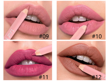 Matte Lipliner Pencil Waterproof Lipstick
