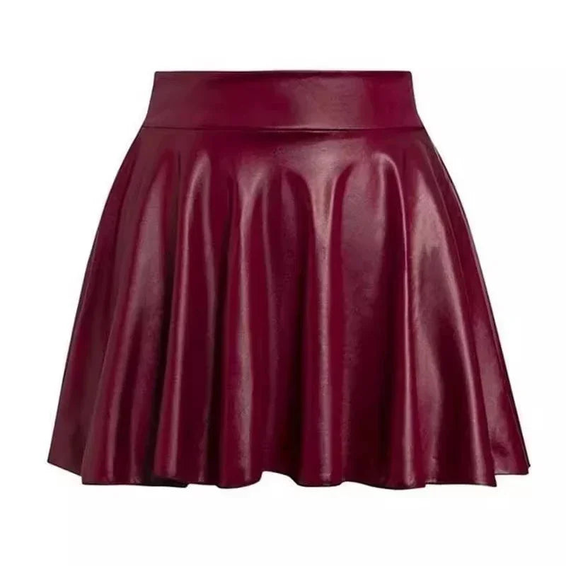 Mini Short Faux Leather Skirts