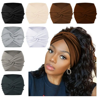 Twisted Extra Large Thick Wide Headbands Turban