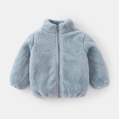 Plush Coat Autumn Winter Warm Baby Girl Boy Casual Toddler Jacket