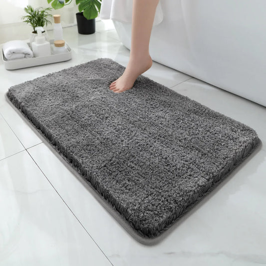Rounded and thickened bathroom floor mat