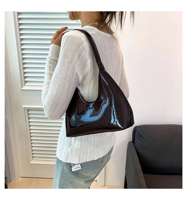 DANA Patent Leather Tote Bag