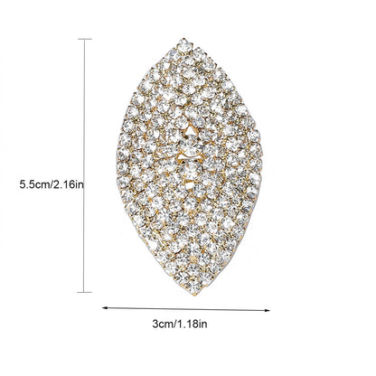 Sparkling Rhinestones Crystal Bridal Big Rings