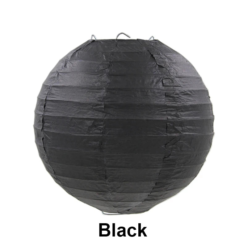10/15/20/25/30cm Round Chinese Paper Lanterns Birthday Wedding Decor Gift
