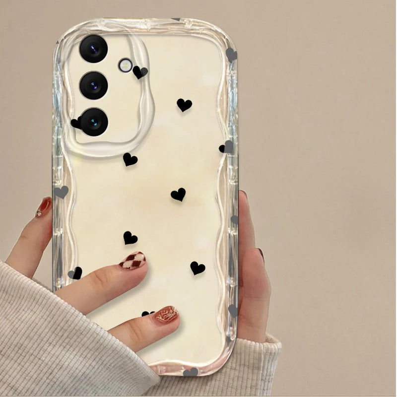 Black Bowknot Heart Case for Samsung Galaxy