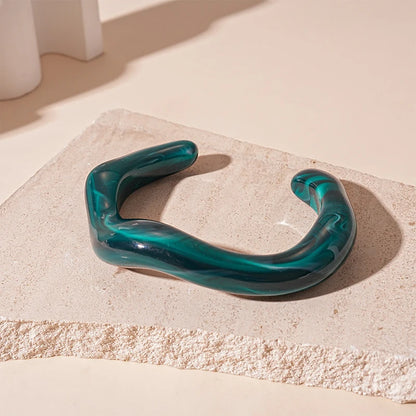 Acrylic Cuff Geometric Open Bracelet