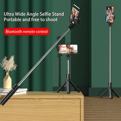 Bluetooth Wireless Selfie Stick Mini Tripod Extendable Phone Holder