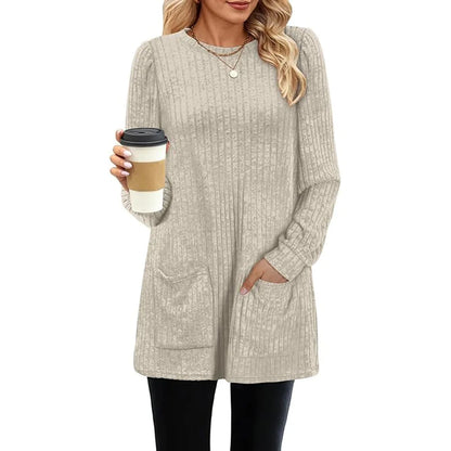 Mid-length pit strip sweater