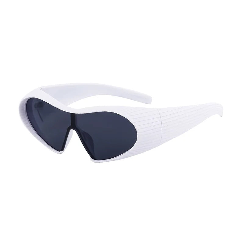 Irregular Frame Cat Eye Sports Cycling Sunglasses