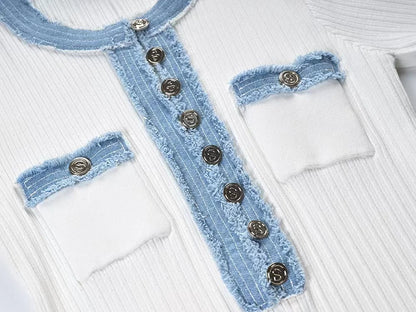 Maxi Dress Chic O-neck Short Sleeve Dress