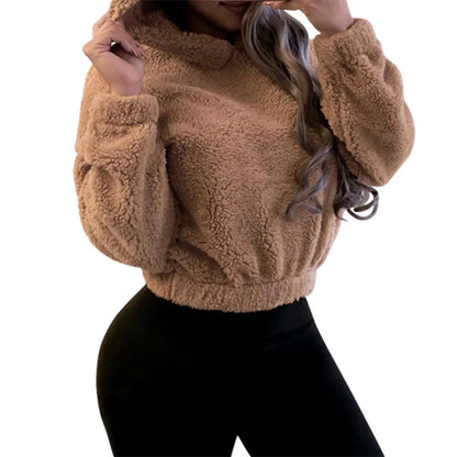 Korean Bear Ears Cute Fluffy Pullover