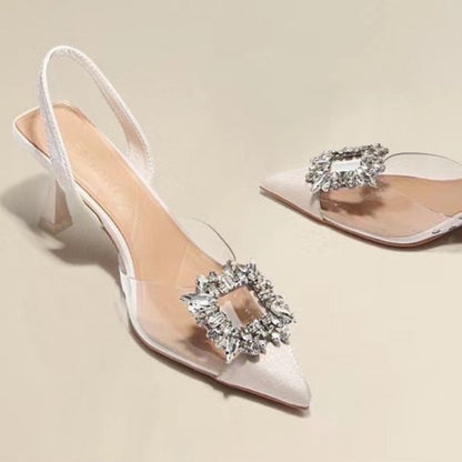 Sexy Crystal Transparent High Heels