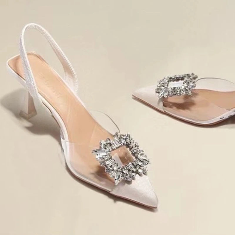 Sexy Crystal Transparent High Heels Shoes