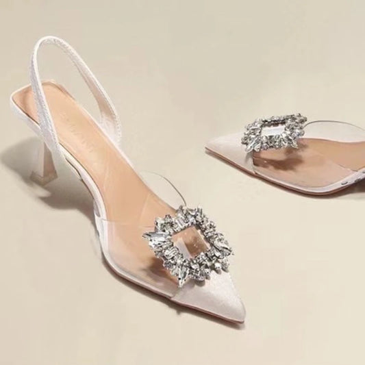Sexy Crystal Transparent High Heels Shoes