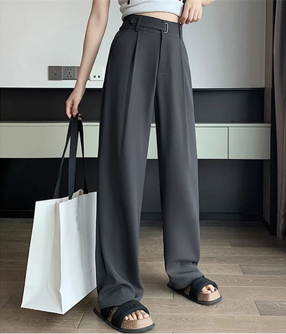 Casual Wide Leg Office Pants