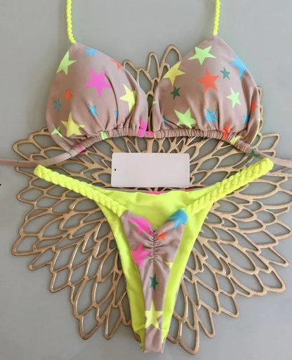 New Sexy Bikini Beach Swimsuit Two-piece Set