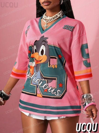 Bird Number 19 Print T Shirt