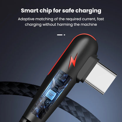 Type-C Cable 90 Degree Elbow Mobile Phone Fast Charging
