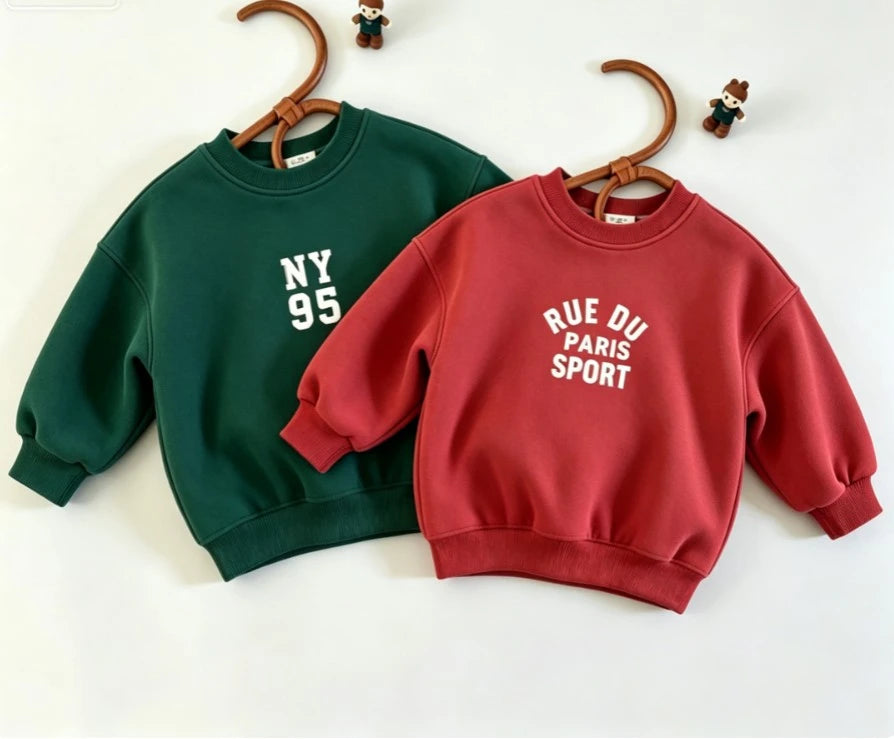 Toddler Sweatshirt With Stylish Print Soft Sport Clothing Pullover Hoodies
