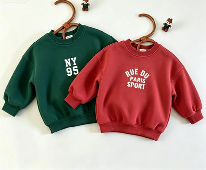 Toddler Sweatshirt With Stylish Print Soft Sport Clothing Pullover Hoodies