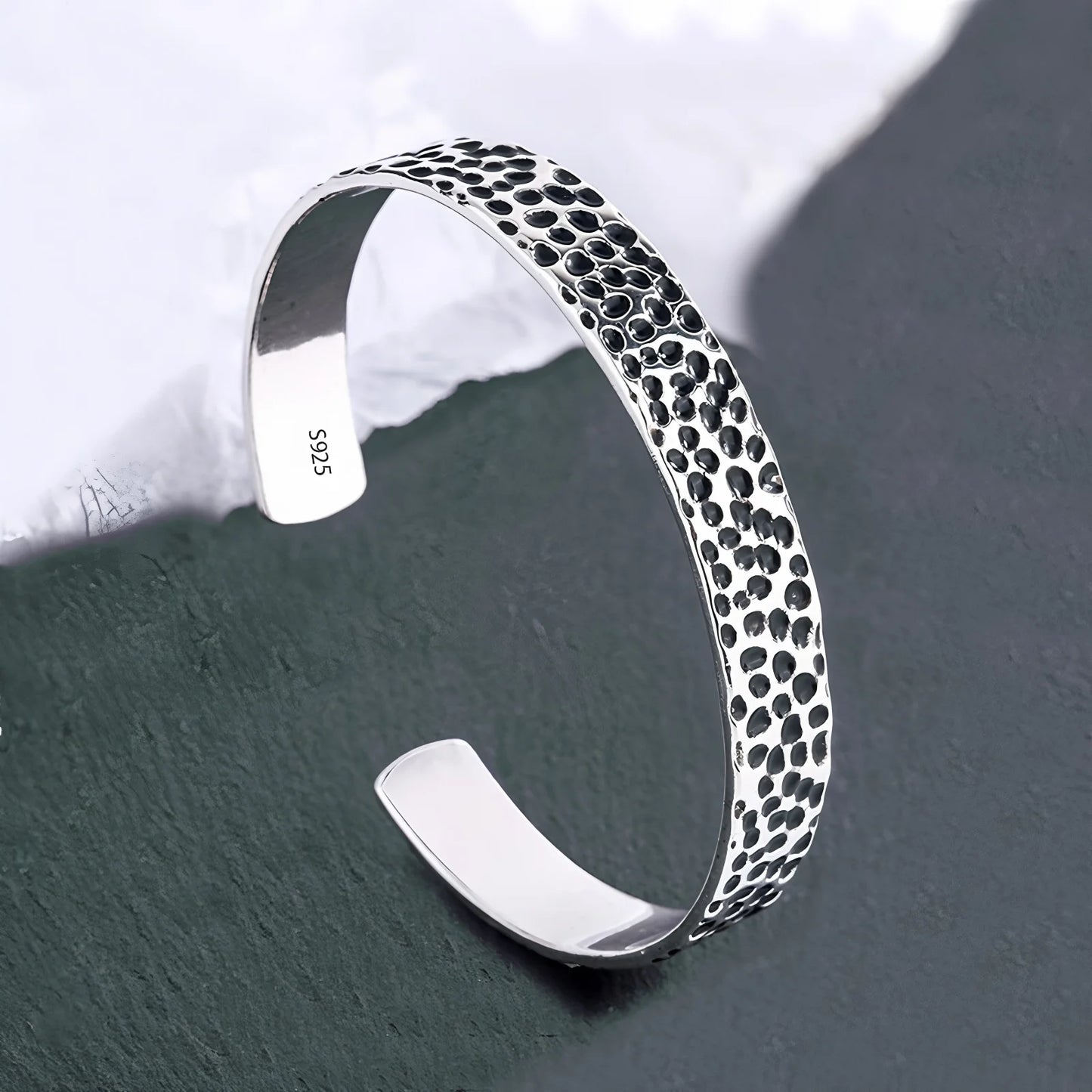 925 Sterling Silver Bangle Bracelet Set