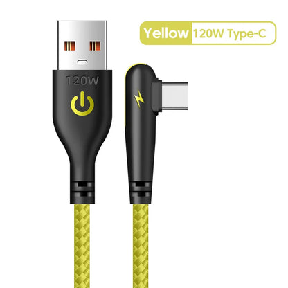 Type-C Cable 90 Degree Elbow Mobile Phone Fast Charging