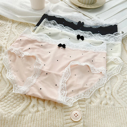 Polka Dot Underpants Sexy Transparent Lingerie Set