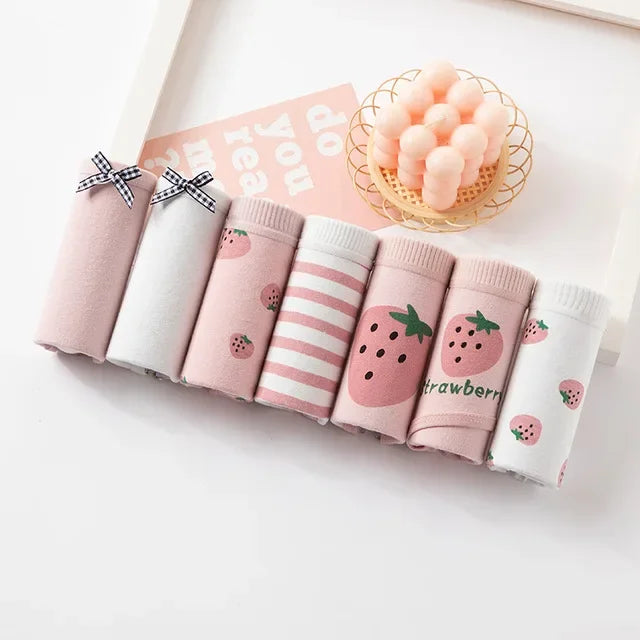 Soft Cotton Underwear Sexy Mid Waist Lingerie