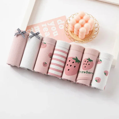 Soft Cotton Underwear Sexy Mid Waist Lingerie