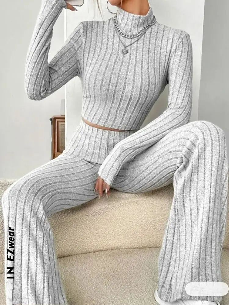 Elegant Loose Pants Suit Casual Sets