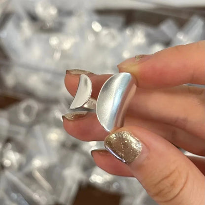 Sam Panda 925 Sterling Silver Simple Vintage Big Ball Ring