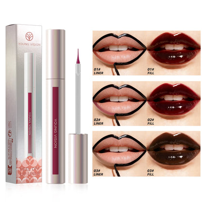 Tear-Off Lip Liner Peel-Off Lip Liner Matte Smudge Makeup Pencil