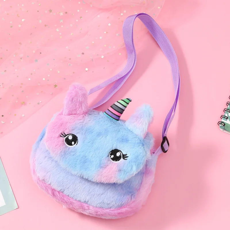 Cartoon School Book Bag Cute 3D Fur Backpacks