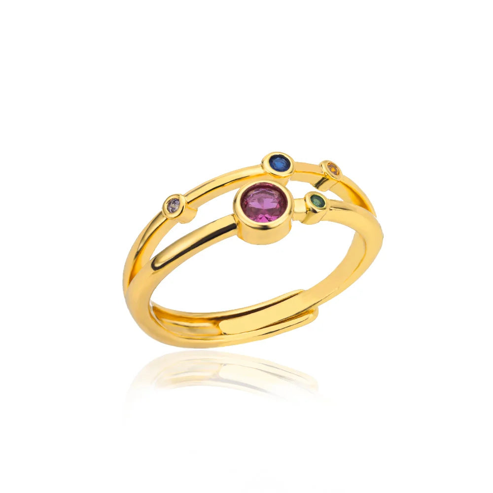 DANA Colorful Zircon Rings