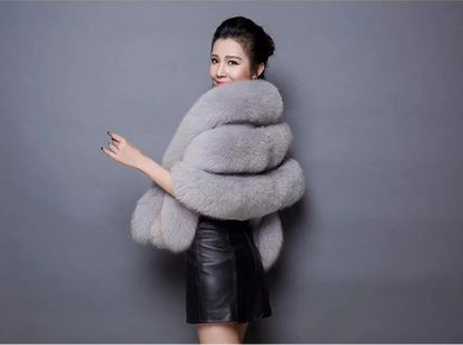 Faux Fur Soft Thick Bridal Wrap Shawl
