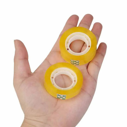 12 Rolls Of Premium Orange Stationery Tape 1.1cm Multi-Purpose Packaging Tape