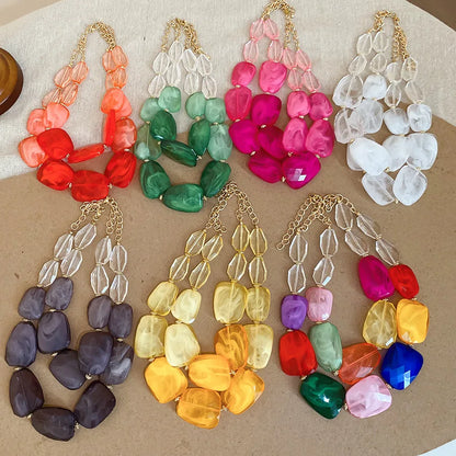 Bohemian Acrylic Choker Necklaces
