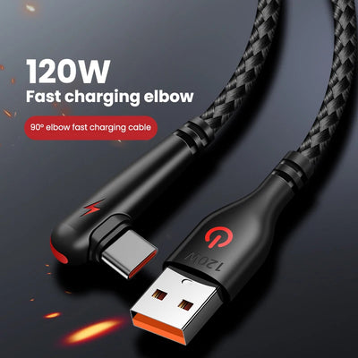 Type-C Cable 90 Degree Elbow Mobile Phone Fast Charging