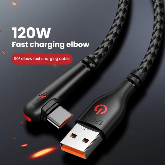 Type-C Cable 90 Degree Elbow Mobile Phone Fast Charging