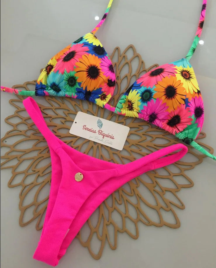 New Sexy Bikini Beach Swimsuit Two-piece Set