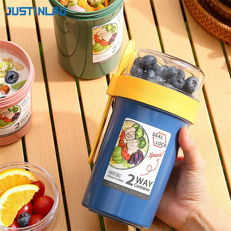 790ml/990ml Salad Oatmeal Cup Breakfast Cup Cereal Nut